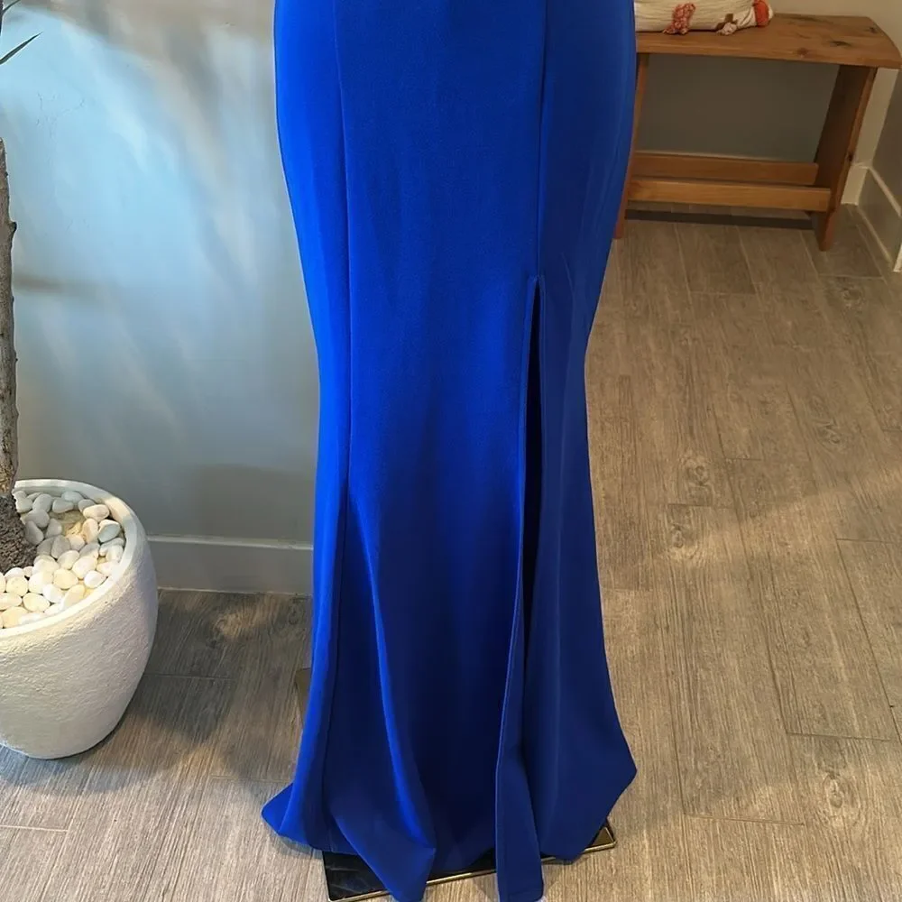 Nordstrom Speechless Spaghetti Strap Beaded‎ Cut-Out Waist Long Dress New!